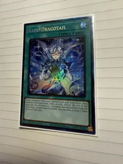 Rahu Dracotail Yu-Gi-Oh! Spell Card 1st Edition Collector’s Rare - Image 1