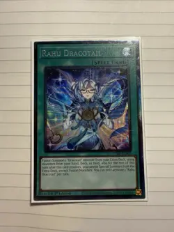 Rahu Dracotail Yu-Gi-Oh! Spell Card 1st Edition Collector’s Rare - Image 3