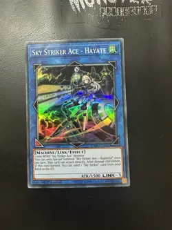 YUGIOH SKY STRIKER ACY HAYATE SUPER RARE CYHO-EN047 1ST EDITION - Image 1