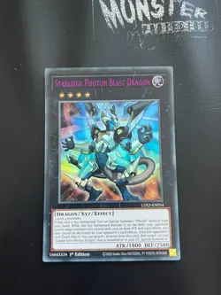 YUGIOH STARLIEGE PHOTON BLAST DRAGON PURPLE ULTRA RARE LDS2-EN054 1ST EDITION - Image 1