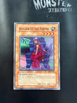 YUGIOH INVADER OF THE THRONE SUPER RARE MRL-E026 - Image 1