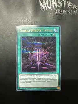 YUGIOH CONTRACT WITH DON THOUSAND ULTRA RARE DUSA-EN041 1ST EDITION - Image 1