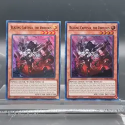 Blazing Cartesia, the Virtuous Yu-Gi-Oh TCG BLTR-EN080 X2 NM - Image 1