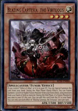 Yugioh Blazing Cartesia The Virtuous BLTR-EN080 1st Ed LP - Image 1