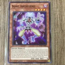 Yu-Gi-Oh! x3 Bone Archfiend (SDCK-EN003) 1st Edition Common Playset LP/NM - Image 4
