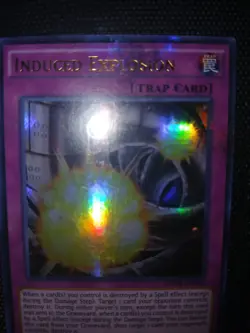 Yugioh Misprint Foil Error Induced Explosion Ultra Rare Factory Error Konami - Image 1