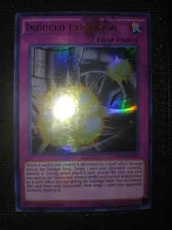 Yugioh Misprint Foil Error Induced Explosion Ultra Rare Factory Error Konami - Image 3