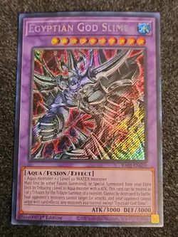 Yugioh Egyptian God Slime RA01-EN029 25th 1st Edition Secret Rare NM - Image 1
