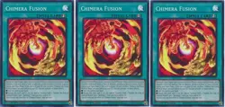 *** 3X CHIMERA FUSION 3X *** 1ST EDITION SUPER RARE DUNE-EN052 NM YUGIOH! - Image 1
