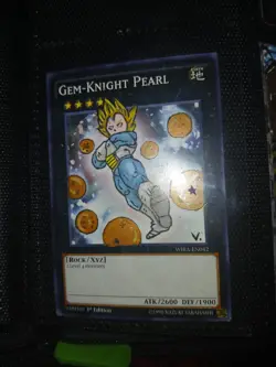 Yugioh Hand Painted Altered Art Gem Knight Pearl Dragon Ball Z Vegeta Art - Image 1