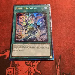 Rahu Dracotail Yu-Gi-Oh! Collectors Rare Justice Hunters, First Edition - Image 1