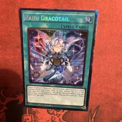 Rahu Dracotail Yu-Gi-Oh! Collectors Rare Justice Hunters, First Edition - Image 4