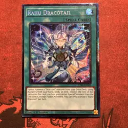 Rahu Dracotail Yu-Gi-Oh! Collectors Rare Justice Hunters, First Edition - Image 5