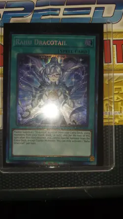 Rahu Dracotail Yu-Gi-Oh! Collectors Rare Justice Hunters, First Edition - Image 1
