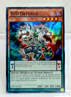 D/D Orthros SDPD-EN004 * 1st EDITION SUPER RARE * NM/M Yu-Gi-Oh! - Image 1