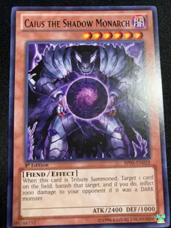 Caius the Shadow Monarch BP01-EN018 - 1st Edition - Rare - LP - Image 1