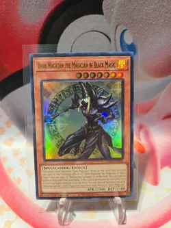 *** DARK MAGICIAN THE MAGICIAN OF BLACK MAGIC *** ULTRA RARE INFO-EN006 YUGIOH! - Image 1