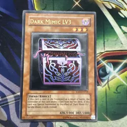 Yugioh! Dark Mimic LV3 SOD-EN010 Ultimate Rare Unlimited LP - Image 1