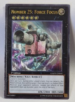 YuGiOh TCG Number 25: Force Focus - GAOV-EN045 Ultimate Rare 1st Edition NM - Image 1