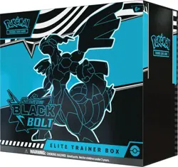 Pokemon Trading Card Game: Scarlet & Violet- Black Bolt Elite Trainer Box SEALED - Image 1
