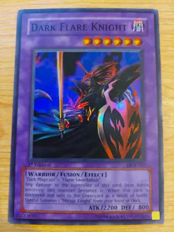 Dark Flare Knight - DCR-017 - Very Lightly Played VLP - Super Rare - 1st Edition - Image 1