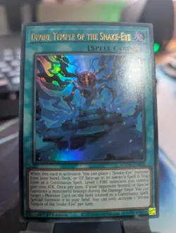 YuGiOh! Divine Temple of the Snake-Eye AGOV-EN056 Ultra Rare 1st Ed - Image 1