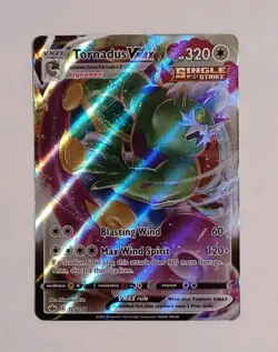 Tornadus VMAX - 125/198 - Pokemon Chilling Reign Sword & Shield Rare Card NM - Image 1