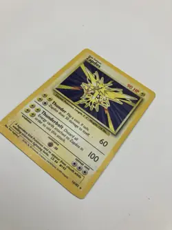 Pokemon TCG Zapdos 16/102 Base Set Holo Rare Pokemon Card - Image 4