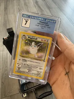 CGC 7 NM Pokemon TCG Wigglytuff Holo Rare Card 16/64 Jungle Unlimited - Image 1
