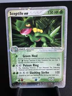 DMG Sceptile EX Pokemon Card Team Magma vs Team Aqua, Holo Rare, 93/95, 2004 - Image 1