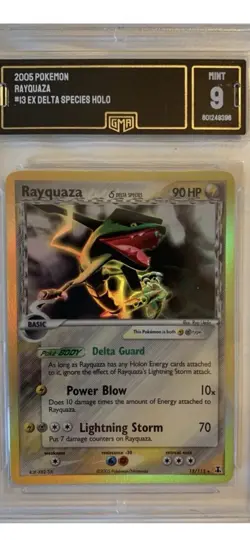 Pokemon Rayquaza 13/113 - EX Delta Species Rare GMA 9 Not PSA - Very Clean Card - Image 1