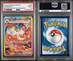 Pokemon TCG Flareon EX Prismatic Evolutions 146/131 Sir Illustration Rare Card - Image 1