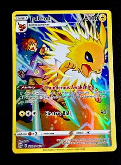 Jolteon TG04/TG30 NM Brilliant Stars Trainer Gallery Holo Rare Card Pokemon TCG - Image 1