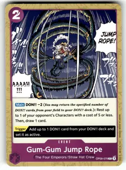 One Piece Emperors in the New World Card OP9-079 C Gum-Gum Jump Rope - Image 1