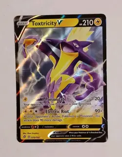 Toxtricity V - 070/192 - Pokemon Rebel Clash Sword & Shield Ultra Rare Card NM - Image 1