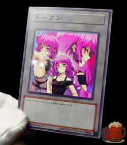 Romin Kassidy Uncensored Yugioh SEVENS Token Secret Rare Alt Art Sexy Waifu Card - Image 1