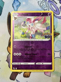 Sylveon 35/78 Pokemon GO Set Reverse Holo Rare Pokemon Card TCG 2022 LP - Image 1