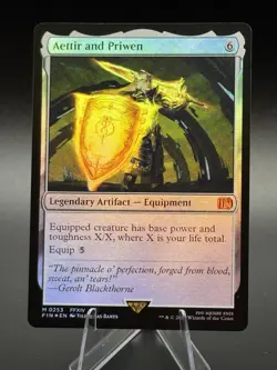 Magic the Gathering Final Fantasy Aettir and Priwen Foil Card #0253 - Image 1