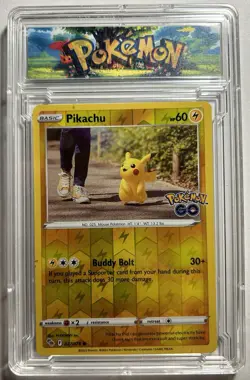 Pokemon GO Pikachu Card - Buddy Bolt Attack - Image 1