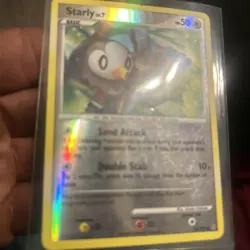 Pokemon Card Starly (75/100) Common Stormfront Reverse Holo - Image 3