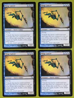 Wasp Lancer x4 Shadowmoor 4x Playset Magic the Gathering MTG - Image 1