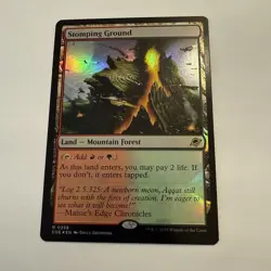 Stomping Ground FOIL Edge of Eternities 258 EOE MTG Rare Land Unplayed Mint M/NM - Image 2