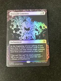 Oversold Cemetery Foil Wilds of Eldraine Enchanting Tales Wot 0033 Mtg Nm - Image 1
