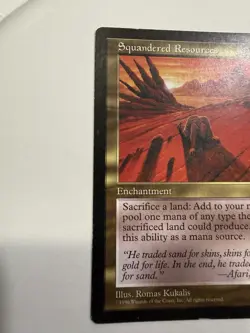 Squandered Resources MTG Magic the Gathering Visions Reserved List Rare - Image 5