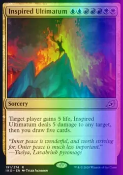 MTG Inspired Ultimatum (191/434) Ikoria Lair of Behemoths LP FOIL - Image 1