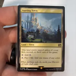 Starting Town MINT 0289 Final Fantasy FIN MTG Rare Land Unplayed Regular M/NM - Image 1