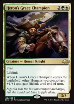 x1 Heron's Grace Champion - Foil R MTG Eldritch Moon M/NM, English - Image 1