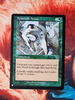 Spidersilk Armor The List Reprints Magic Gathering MTG PLST - Image 1
