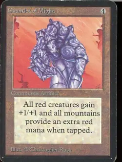 1993 Alpha Gauntlet of Might ~ Vintage MTG/Magic ~ MP Condition - Image 1