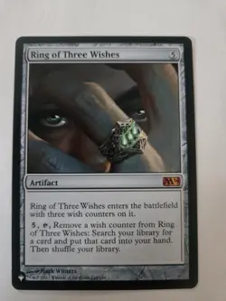 MTG Magic 2014 Ring of Three Wishes Mythic Card 216/249 Regular - Image 1